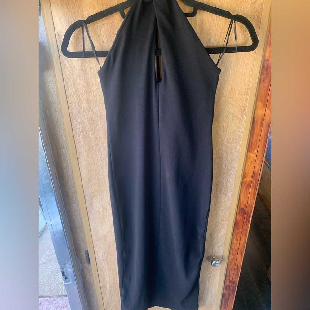 👉ZARA Halter Neck Black Fitted Dress 🖤 NWT